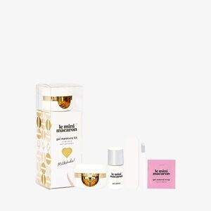 Le Mini Macaron Gold Gel Manicure Kit